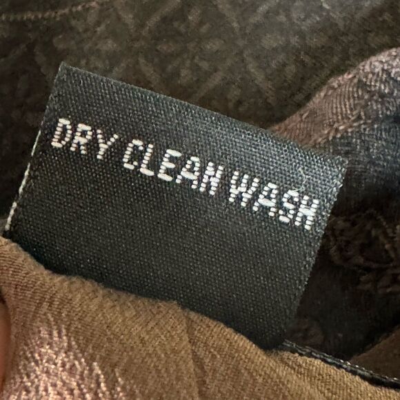 Citron Santa Monica Jacket Extra Small Brown Silk Jacquard Embroidered Floral - Picture 15 of 16